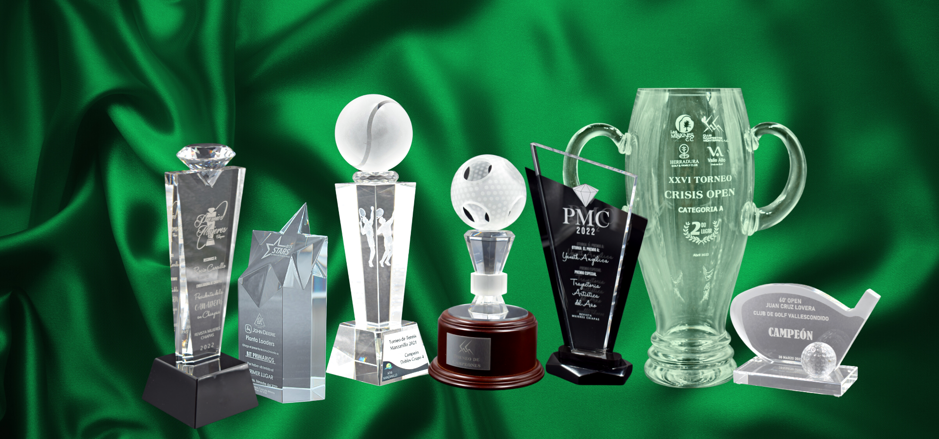Reconocimientos Cristal personalizado